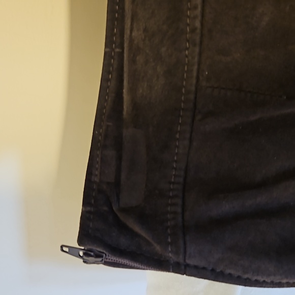 DANIER - SUEDE leather pants - Dark Chocolate Size 2 - Picture 12 of 14